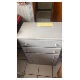 Wooden 5 drawer dresser with crafting/sewing