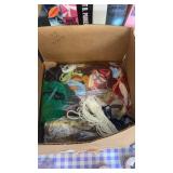Box of craft supplies/yarn