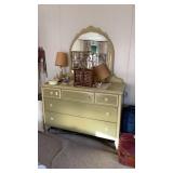 Painted dresser with mirror