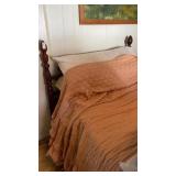 Mahogany single poster bed