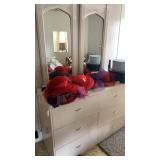 Double mirrored dresser no contents on top
