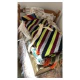 Afghans, blankets and other