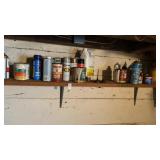 Oil cans, spray cans, paint
