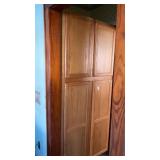 Oak pantry storage cabinet 7ft tall x 36" wide