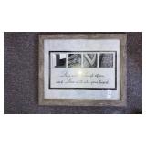 LOVE photo letters & verse 22" x 18"