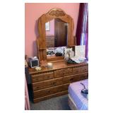 3 pc bedroom suite -double bed, dresser w/