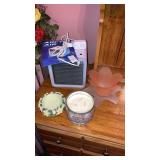 Arctic air cooler, candle, holders