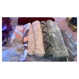 Rugs shower curtains rod lot