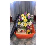 Silk florals tub lot spring
