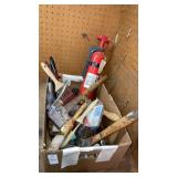 Shop boxlot paint brushes hammer asst