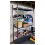 Metal shelving- contents separate