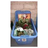 Tub lot Christmas florals