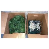 2 boxes lighted garland, lights