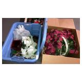 Silk poinsettias decors lot