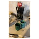 Mr. coffee coffee pot, mugs, extra carafe