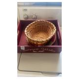 Baskets and wooden box lot