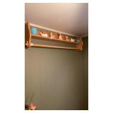 Wooden shelf no contents