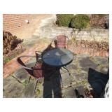 Outside small table and chairs
