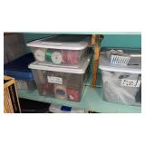 Christmas Items on Middle Shelf