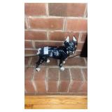 Heavy French bulldog statue cast