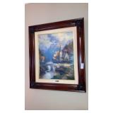 "The Mountain Chapel" Thomas Kinkade in fancy
