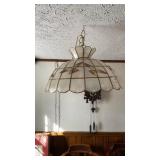 MCM Boho Capiz Shell Swag Light