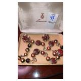 Great vintage necklace & earrings set Japan
