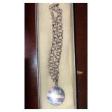 Sterling charm bracelet w/ sterling charm