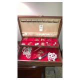 Jewelry box & contents