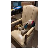 Padded rocking chair