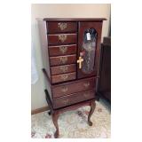 Jewelry armoire chest - contents separate