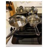 Chantal, Wearever & Faberwear sauce pans, broiler