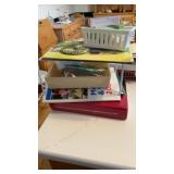 Remaining contents of kitchen island top