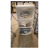 Plastic Storage Unit w/contents