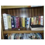 Shelf lot of books