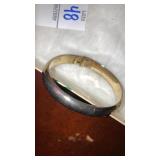 Whiting & Davis hinged split bangle bracelet