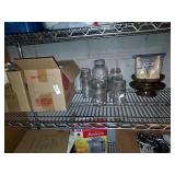 Shelf lot Canning jars