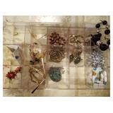 Assorted costume jewelry lot