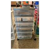 Plastic Storage Unit w/contents