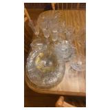 Elegant etched glass, Fostoria?