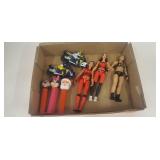 3 pez Dispensers and toys