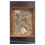 Tray Lot of Assorted Costume Jewelry
