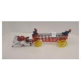 Metal firefighters,  and horses