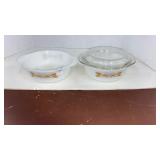 Anchor Hocking Fire King  casserole dishes. 1 1/2