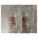 I. X. I. Dairy bottles 1qt