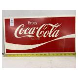 Vintage Coca-Cola tin advertising sign