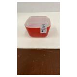 Pyrex lidded storage container 4 x 3 1/2 inches