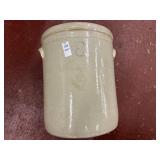 Vintage Glazed Pottery Crock 8 Gal