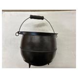 Antique ERIE cast-iron footed handled potbelly