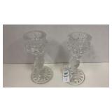 Crystal - bird candle holders - 7 inches h- lot